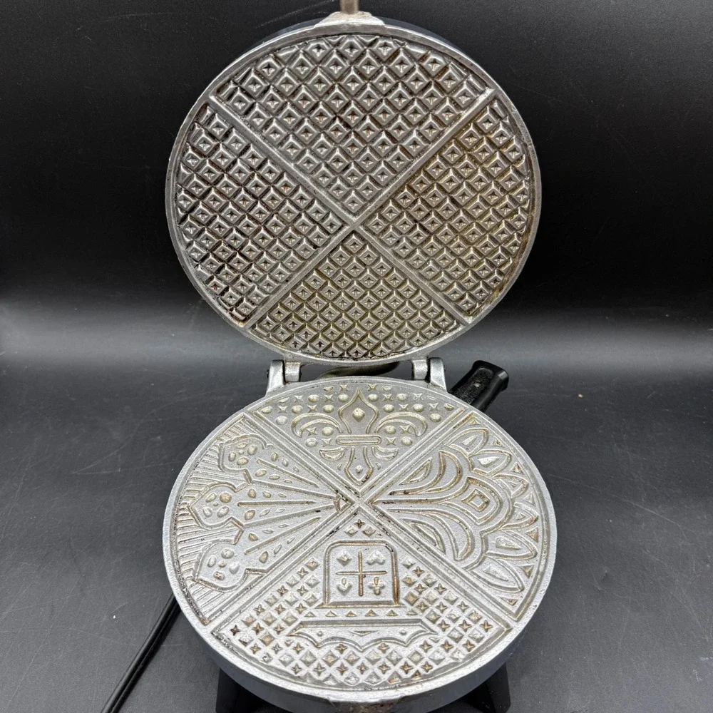 Vintage Vitantonio Pizzelle Maid 400 Italian Cookie Maker w/ Box & Manual Tested
